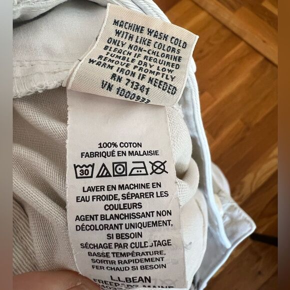 L.L. Bean Wrinkle-Free Bayside Pants High-Rise Straight-Leg Heritage Stone Sz 16 - Picture 6 of 9